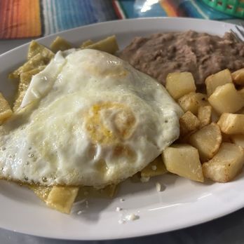Bass Performance Hall - Fried egg with fried potatoes and beans - Performing Arts Near Me - Fort Worth, Texas