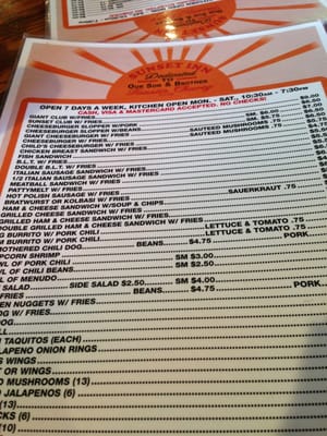 Menu photo 5 Sunset Inn Pueblo, CO