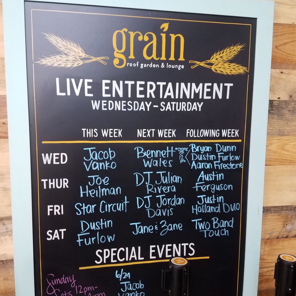 Grain - Entertainment schedule - Beer Gardens Near Me - Norfolk, Virginia Grain - Entertainment schedule - Beer Gardens Near Me - Norfolk, Virginia