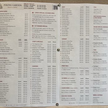 Peking Garden - Menu - Chinese Near Me - Golden, Colorado Peking Garden - Menu - Chinese Near Me - Golden, Colorado