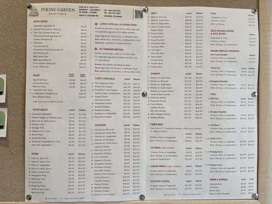 Menu photo 1 Peking Garden Golden, CO Menu photo 1 Peking Garden Golden, CO