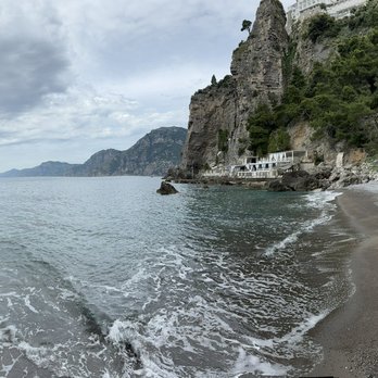 Grand Hotel Tritone - Pano of GHT's private beach - Hotels Near Me - Praiano, SA