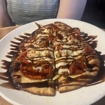 Tjs Pub - Bruschetta Flatbread - New American Near Me - Manistee, Michigan