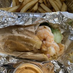 Yeeroh - Fries, Shrimp Yeeroh with non dairy with vegan aioli.