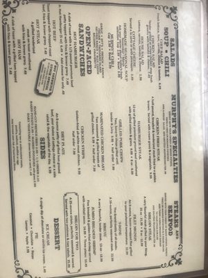 Menu photo 7 Murphy's Original Steak House West Bartlesville, OK Menu photo 7 Murphy's Original Steak House West Bartlesville, OK