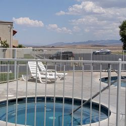 New Desert Vista Apartments - View from the swimming pool