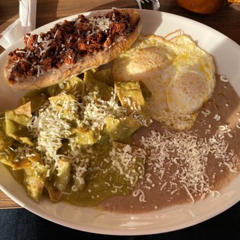 Cafe De Olla - Del Antojo- crunchy green Chilaquiles. Perfection!! - American Near Me - Burbank, California Cafe De Olla - Del Antojo- crunchy green Chilaquiles. Perfection!! - American Near Me - Burbank, California