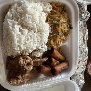 Jampinoy - My guess is Pancit, chicken adobo and lumpia. Yum! - Caribbean Near Me - Vista, California Jampinoy - My guess is Pancit, chicken adobo and lumpia. Yum! - Caribbean Near Me - Vista, California