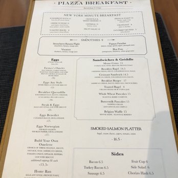 Piazza Breakfast - Menu - Breakfast & Brunch Near Me - Queens, New York