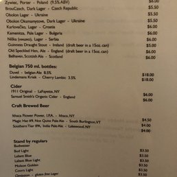 Extensive and exceptional bottled beer selection