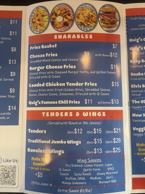 Menu photo 1 Quig's Meats & Eats St Johns, FL Menu photo 1 Quig's Meats & Eats St Johns, FL