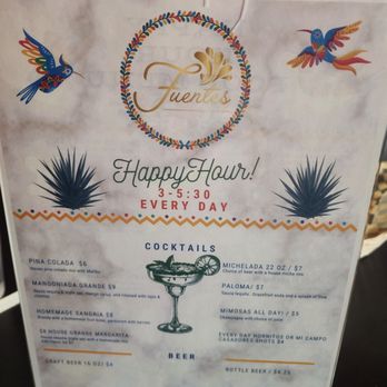Fuentes Restaurant & Cantina - Happy hour drinks 3-5pm - Mexican Near Me - Minden, Nevada Fuentes Restaurant & Cantina - Happy hour drinks 3-5pm - Mexican Near Me - Minden, Nevada