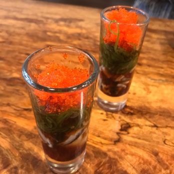 Sushi Murayama - Oyster shooters - Sushi Bars Near Me - Honolulu, Hawaii