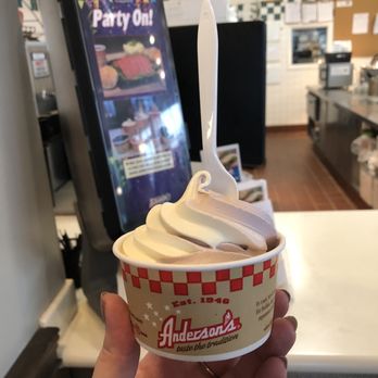 Anderson's Frozen Custard - Blackberry vanilla soft serve - Ice Cream & Frozen Yogurt Near Me - Williamsville, New York