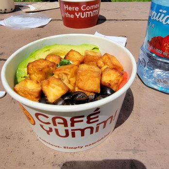 Cafe Yumm! - On Monroe - Smoky bowl with seasoned organic  tofu - Salad Near Me - Corvallis, Oregon