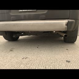 Aside from the hit on the bumper, the back axel on my Element was broken. Aside from the hit on the bumper, the back axel on my Element was broken.