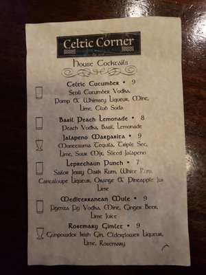Menu photo 1 Celtic Corner Hawthorne, NJ