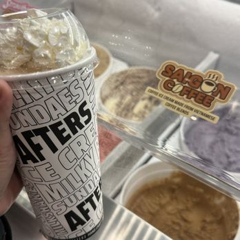 Afters Ice Cream - Saigon coffee shake - Ice Cream & Frozen Yogurt Near Me - Temecula, California Afters Ice Cream - Saigon coffee shake - Ice Cream & Frozen Yogurt Near Me - Temecula, California