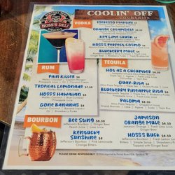 Hoss's Deli - Drink menu