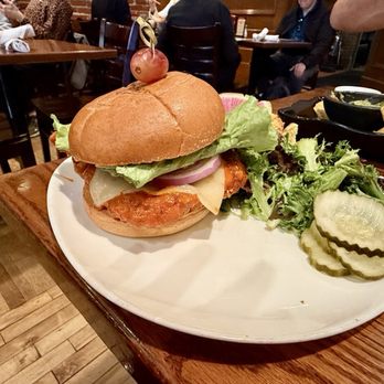 Napa Valley Burger Company - Fried chicken buffalo sandwich - New American Near Me - Sausalito, California Napa Valley Burger Company - Fried chicken buffalo sandwich - New American Near Me - Sausalito, California