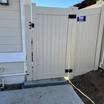 Garage Door Solutions - New side gate after adjustment - Garage Door Services Near Me - New York, New York Garage Door Solutions - New side gate after adjustment - Garage Door Services Near Me - New York, New York