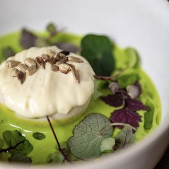 Tisk Speisekneipe - Egg in brine with Wild garlic and Sunflower seeds - German Near Me - Berlin, BE