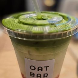 The strawberry matcha is refreshing