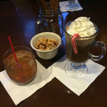 The Falcon Bar - Sweet Bud Sazerac and Hot Chocolate with Peppermint Schnapps - Bars Near Me - Manchester, Vermont The Falcon Bar - Sweet Bud Sazerac and Hot Chocolate with Peppermint Schnapps - Bars Near Me - Manchester, Vermont