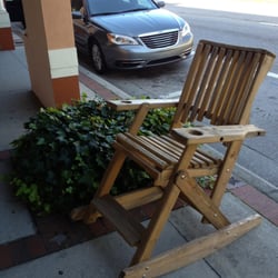 Lanier's Historic Downtown Market Place - A lifeguard rocker for poolside.
