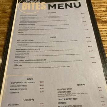 Midwest Bites - Menu - American Near Me - Bettendorf, Iowa Midwest Bites - Menu - American Near Me - Bettendorf, Iowa