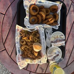 Blount Clam Shack Food Truck - Calamari, onion rings, NE clam chowder, Dels