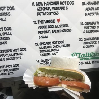 Haley's Hot dog - a hot dog with pickles and relish - Hot Dogs Near Me - Wilmington, North Carolina Haley's Hot dog - a hot dog with pickles and relish - Hot Dogs Near Me - Wilmington, North Carolina