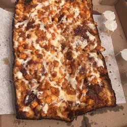 Keansburg Pizza - Detroit style Buffalo chicken pizza