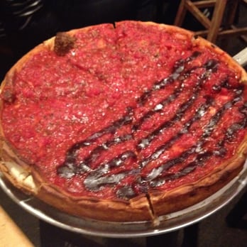 Zachary's Chicago Pizza - half Italian meatball, half BBQ chicken - Pizza Near Me - Berkeley, California