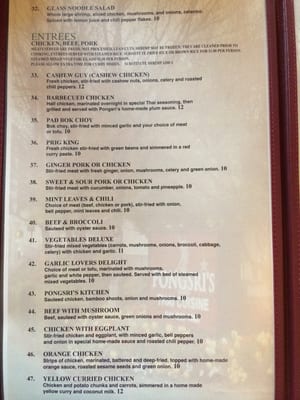 Menu photo 7 Pongsri's Thai Restaurant Grants Pass, OR Menu photo 7 Pongsri's Thai Restaurant Grants Pass, OR