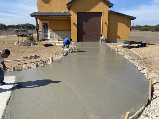 Concrete Driveways & Walkways - Need concrete?  Commercial or residential services available.  No project is too big.  We offer competitive pricing.  

We are licensed, bonded and insured.  We stand behind our work and offer a one year warranty on all our jobs! 

Call today for a free estimate on all your concrete needs!