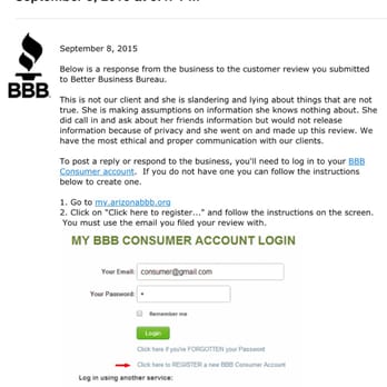 Credit Absolute - So this is the response the owner replied to after I left a comment on the better business bureau. Very professional right lol - Financial Advising Near Me - Gilbert, Arizona
