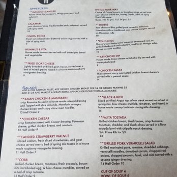 Infusion Bar & Grill - Front of menu. - American Near Me - Snoqualmie, Washington Infusion Bar & Grill - Front of menu. - American Near Me - Snoqualmie, Washington