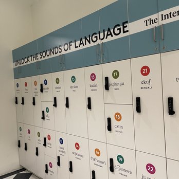 Planet Word Museum - Lockers by bathroom - Museums Near Me - Washington, DC, District of Columbia Planet Word Museum - Lockers by bathroom - Museums Near Me - Washington, DC, District of Columbia