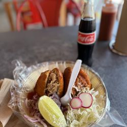 Ro-Ho Pork and Bread Tortas Ahogadas - Pork Butt Carnitas Torta Ahogada