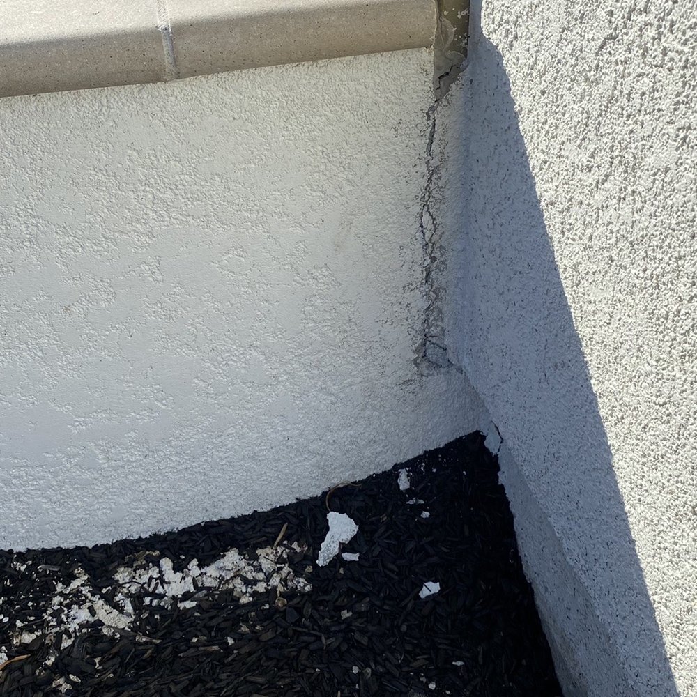 K & B Landscape Services - Stucco showing addition separating from the house. - Landscaping Near Me - Pleasanton, California
