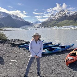 Chugach Adventures - Getting ready to paddle Spencer Glacier
