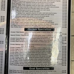 Adeep India - Menu