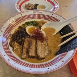 Spicy pork ramen