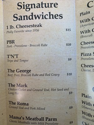 Menu photo 4 George's Sandwich Shop Philadelphia, PA Menu photo 4 George's Sandwich Shop Philadelphia, PA