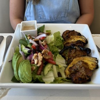Lava Kitchen - Lava Special Salad with Shish Kebab - Mediterranean Near Me - Westlake Village, California