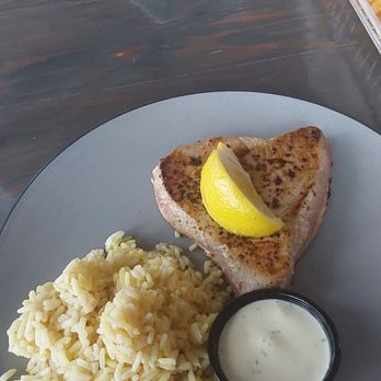 Pier 14 Restaurant & Lounge - Yellowfin tuna with Wasabi cream and rice - Seafood Near Me - Myrtle Beach, South Carolina Pier 14 Restaurant & Lounge - Yellowfin tuna with Wasabi cream and rice - Seafood Near Me - Myrtle Beach, South Carolina