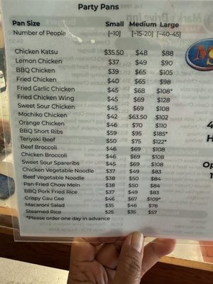 Menu photo 2 Mark's Drive Inn Honolulu, HI