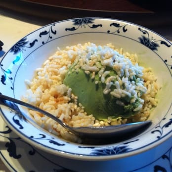 Great China - Green Tea Ice cream with Crispy Rice - Chinese Near Me - Berkeley, California Great China - Green Tea Ice cream with Crispy Rice - Chinese Near Me - Berkeley, California