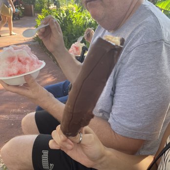 Uncle's Shave Ice - Chocolate covered banana - Shaved Ice Near Me - Koloa, Hawaii Uncle's Shave Ice - Chocolate covered banana - Shaved Ice Near Me - Koloa, Hawaii